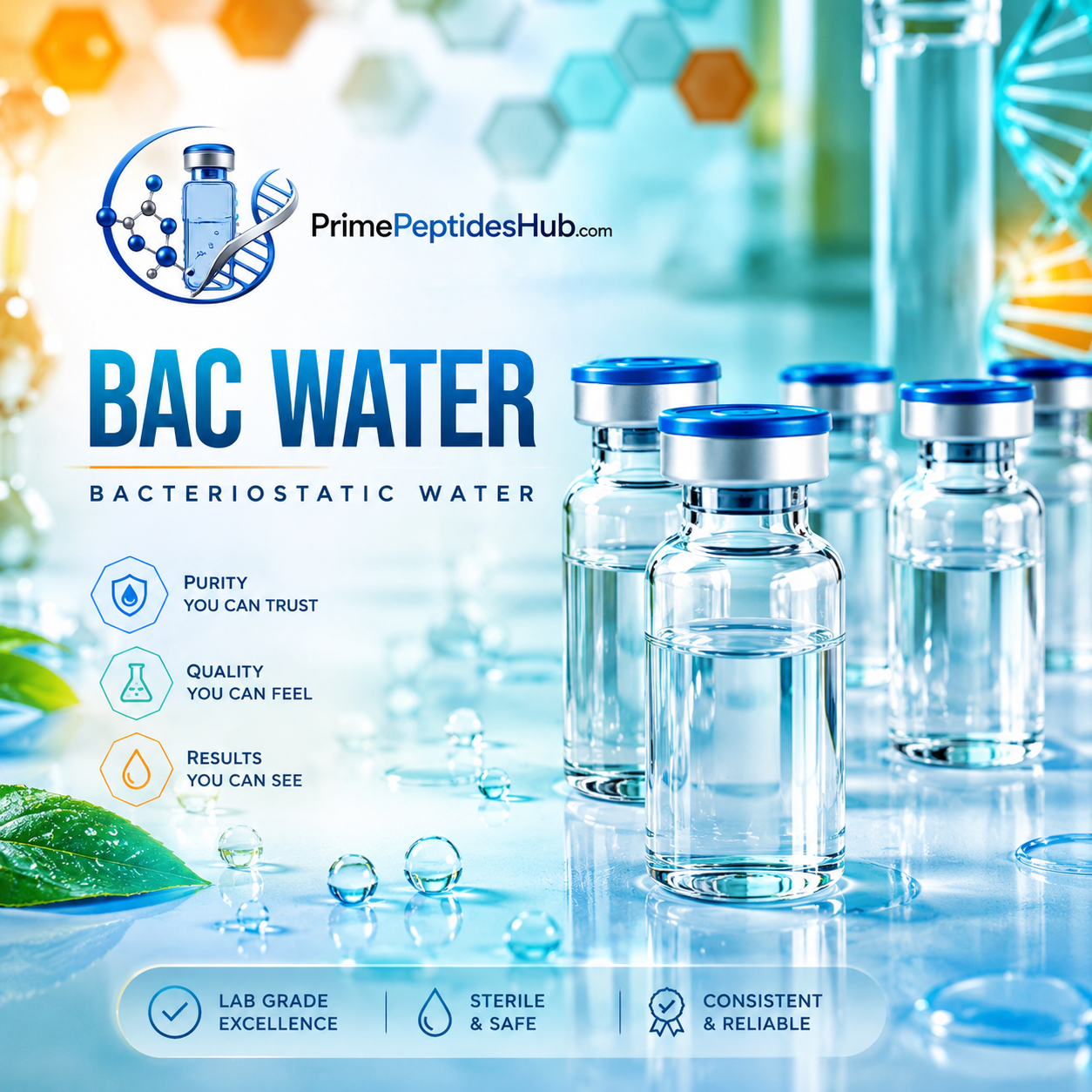Bacteriostatic Water laboratory research product
