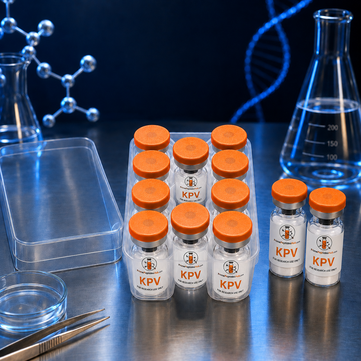 KPV 5 mg research peptide sealed vial from PrimePeptidesHub