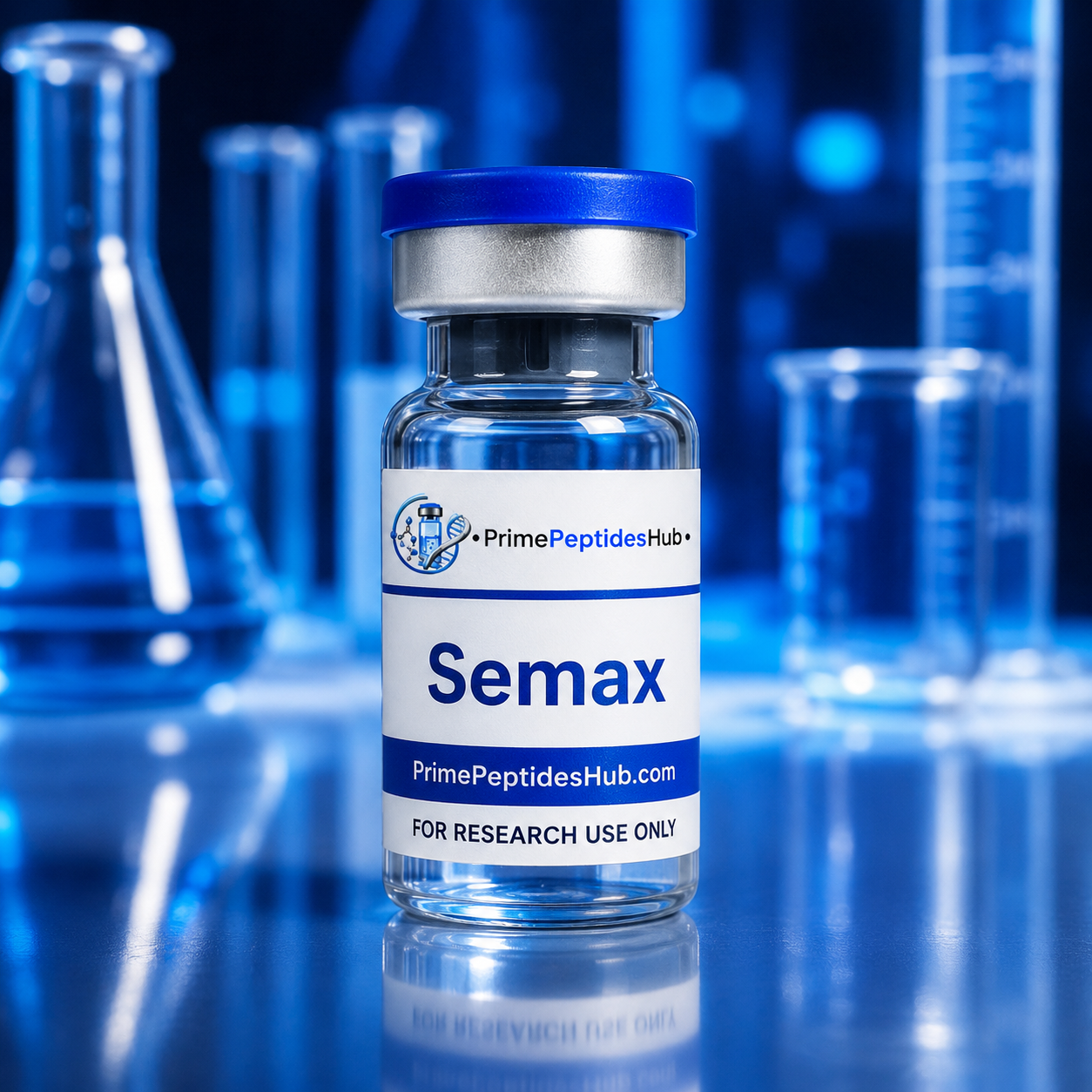 Semax 10 mg research peptide sealed vial from PrimePeptidesHub