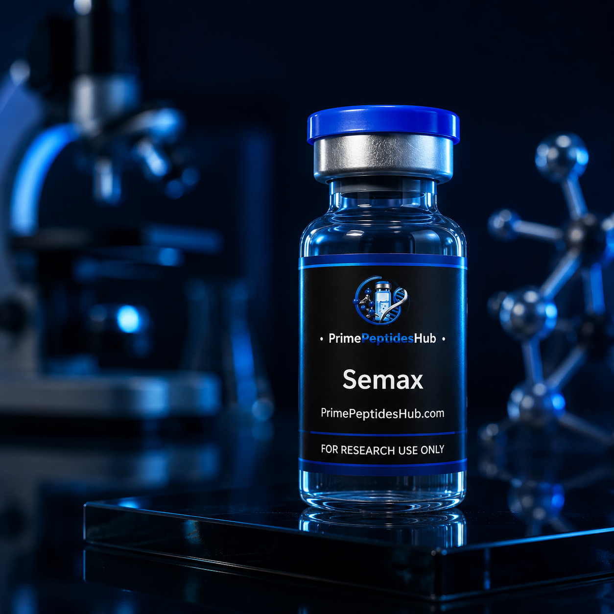 Semax 10 mg research peptide sealed vial from PrimePeptidesHub