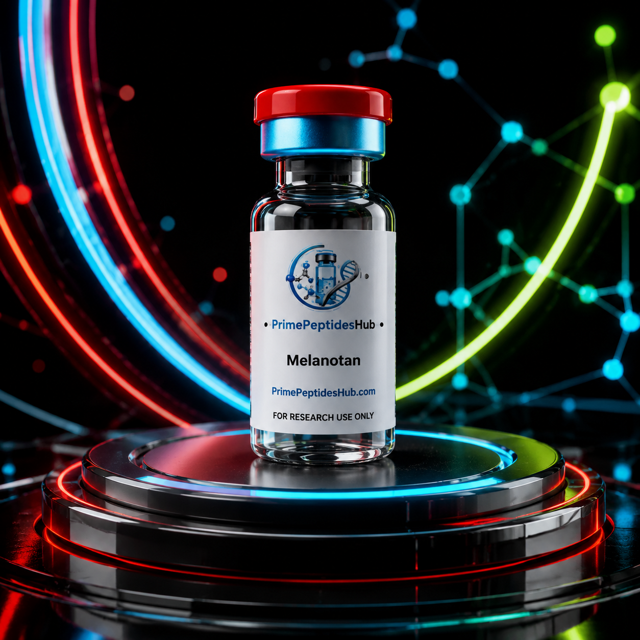 Melanotan II 10 mg research peptide sealed vial from PrimePeptidesHub