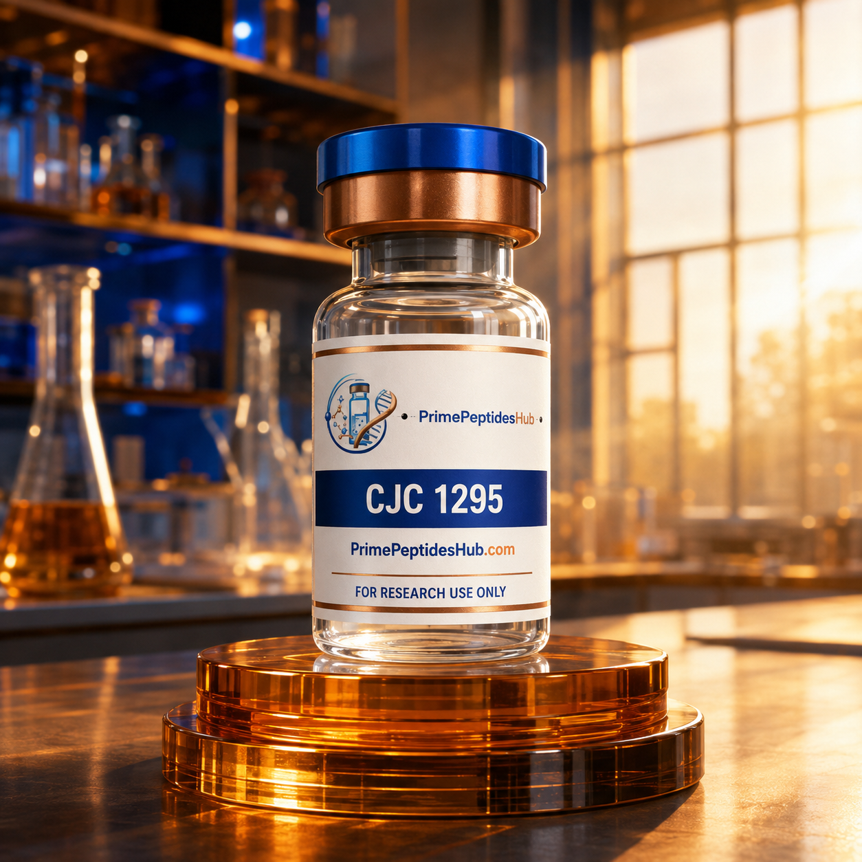 CJC-1295 with DAC 2 mg research peptide sealed vial from PrimePeptidesHub