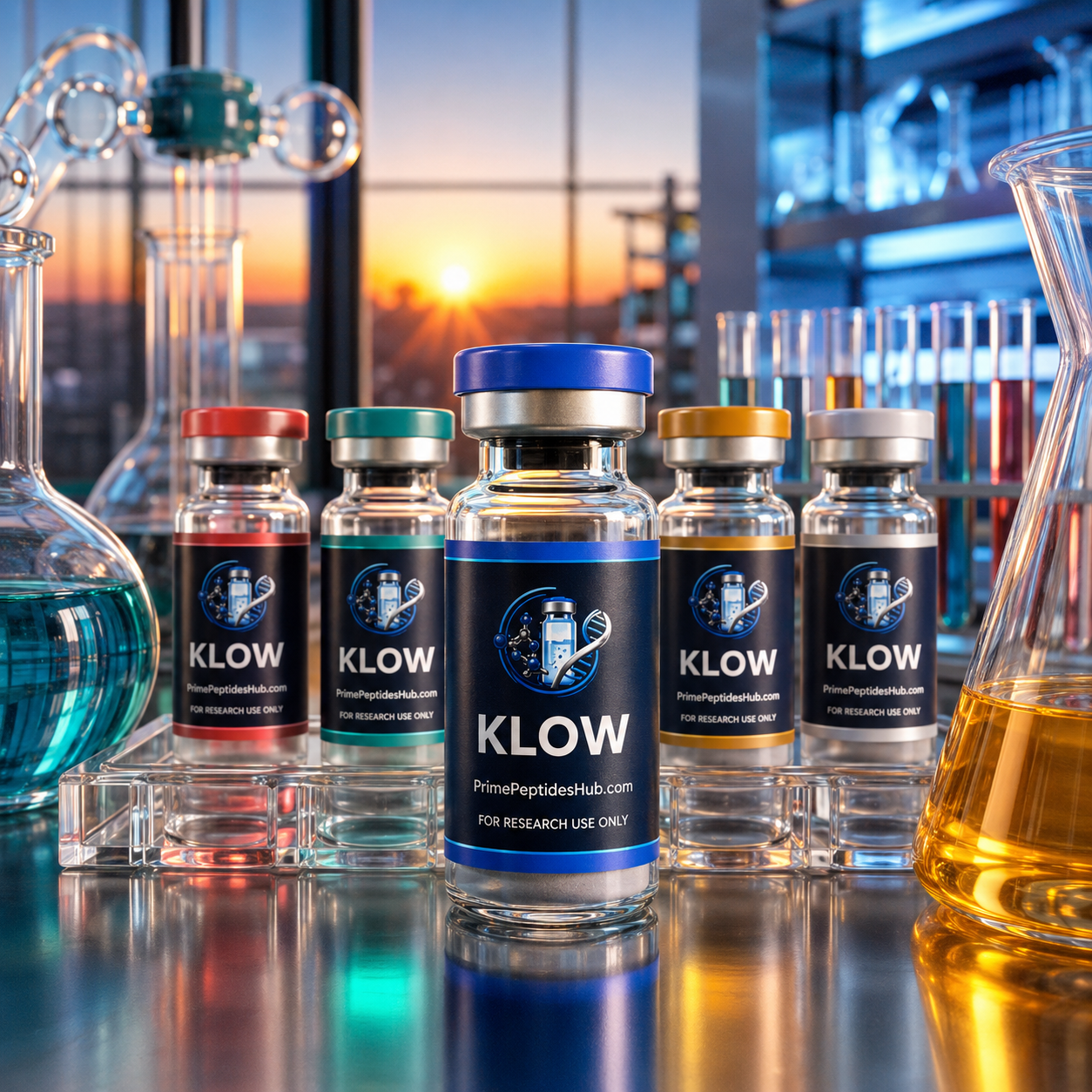 KLOW 80 mg blend sealed vial from PrimePeptidesHub