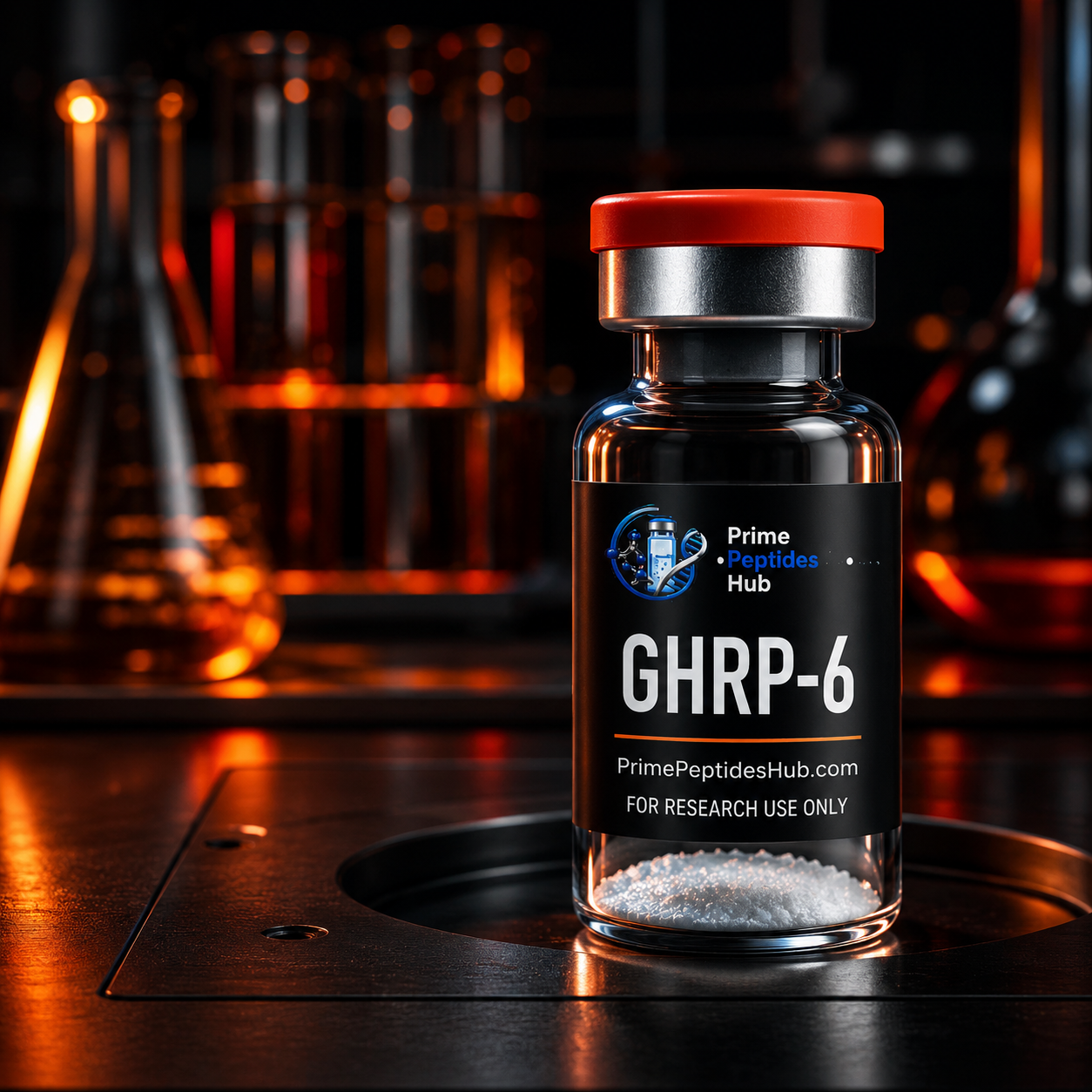 GHRP-6 Acetate laboratory research product