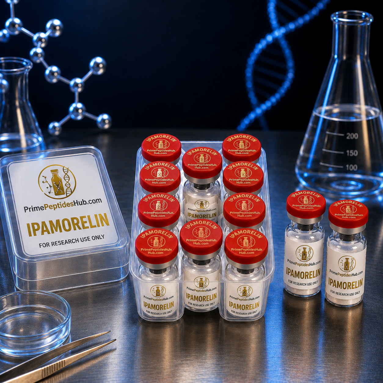 Ipamorelin laboratory research product