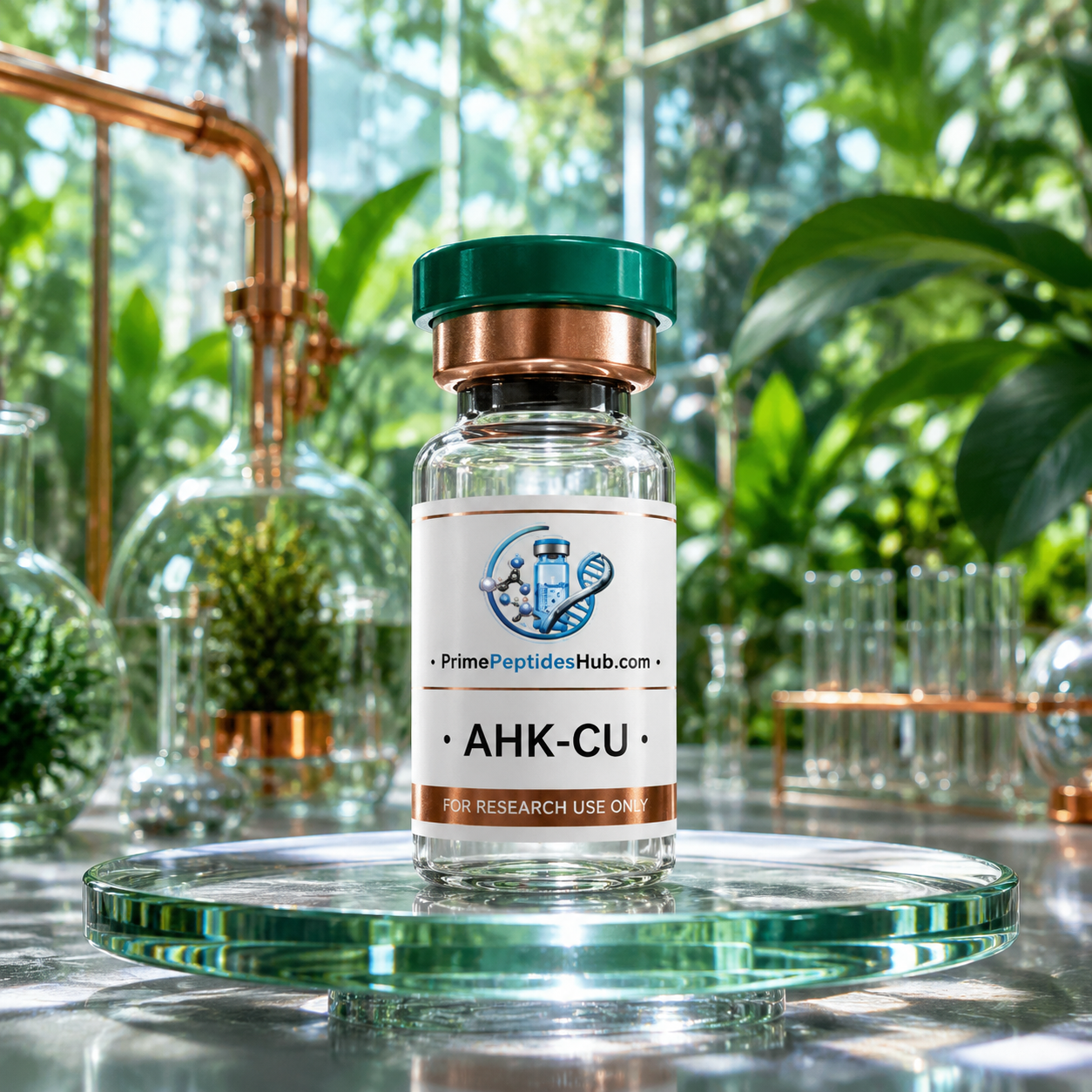 AHK-Cu 20 mg research peptide sealed vial from PrimePeptidesHub