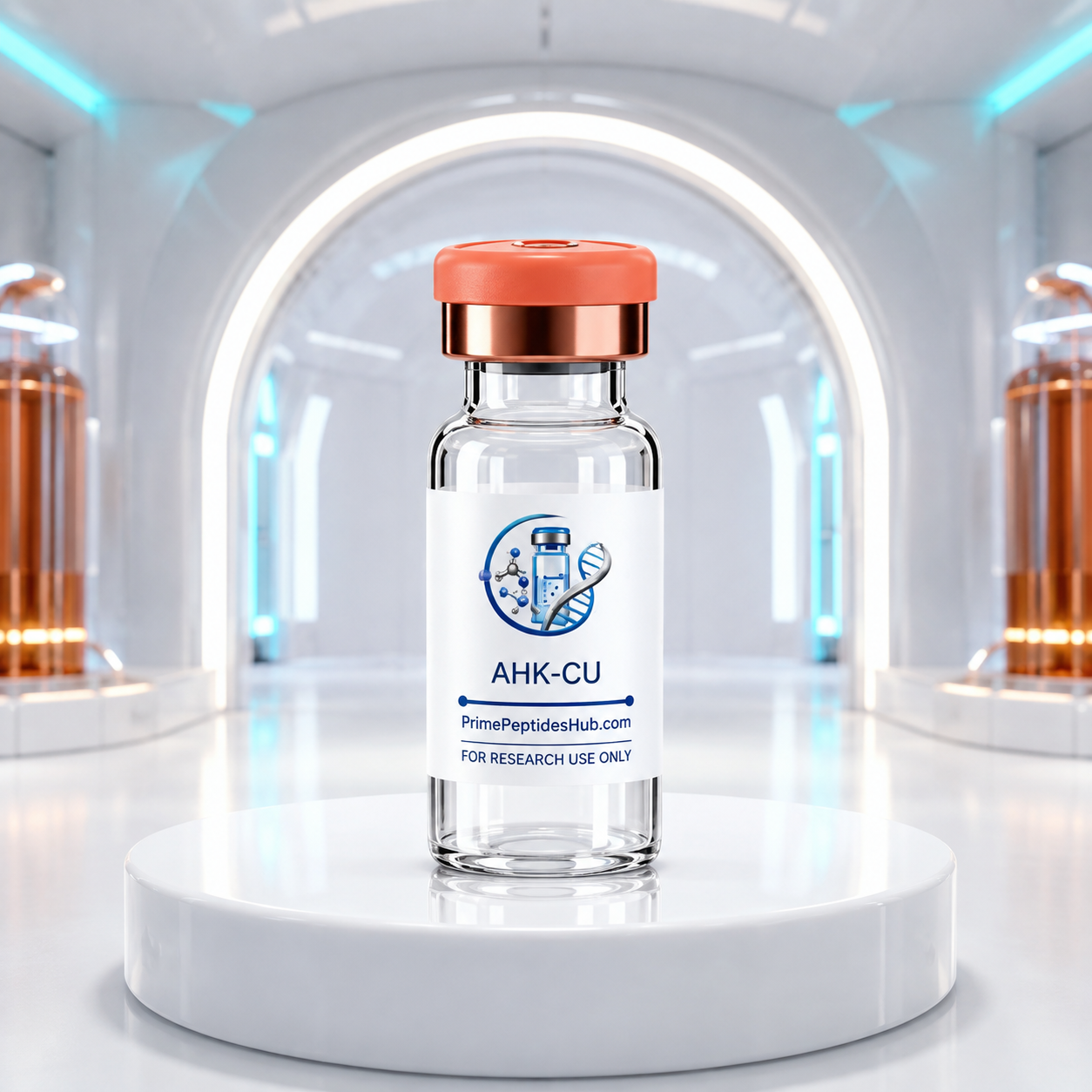 AHK-Cu 20 mg research peptide sealed vial from PrimePeptidesHub