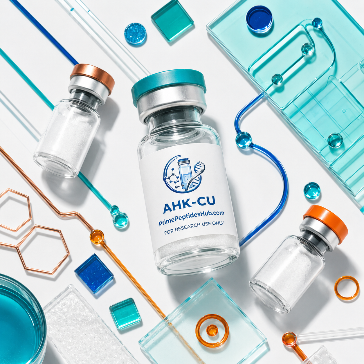 AHK-Cu 20 mg research peptide sealed vial from PrimePeptidesHub