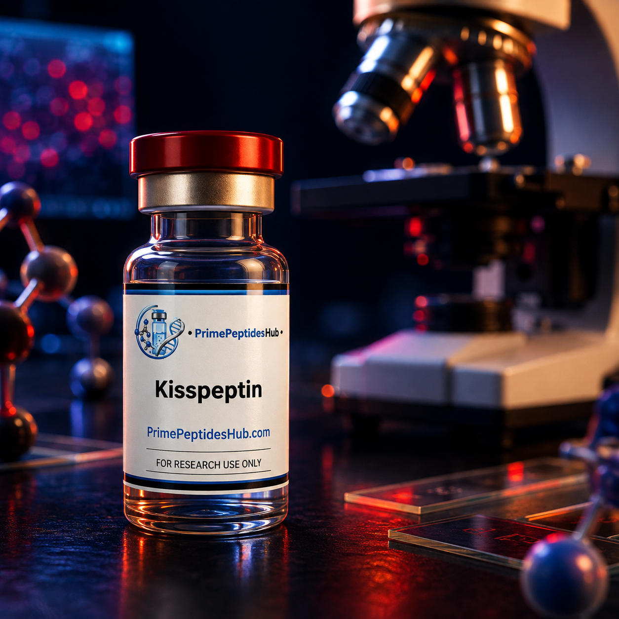 Kisspeptin-10 10 mg research peptide sealed vial from PrimePeptidesHub