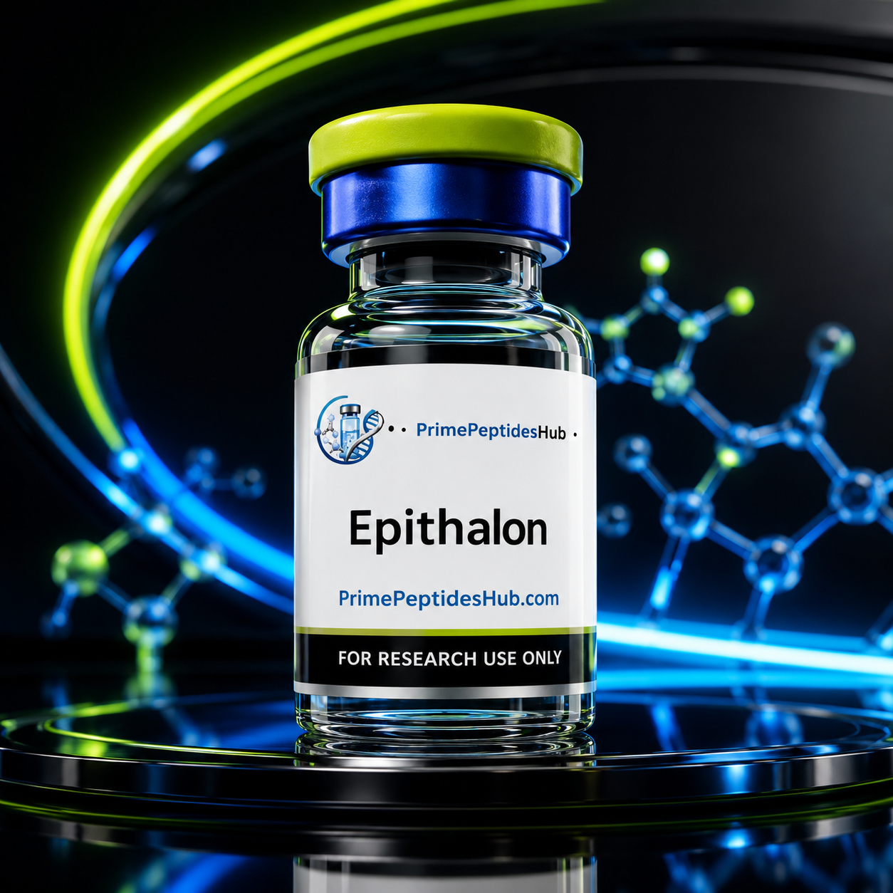 Epithalon 10 mg research peptide sealed vial from PrimePeptidesHub