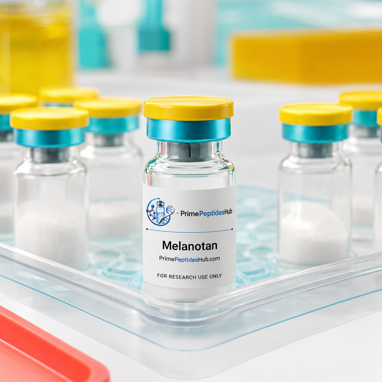 Melanotan I 10 mg research peptide sealed vial from PrimePeptidesHub